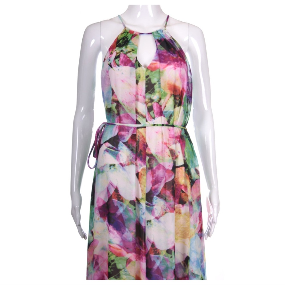 MAGGY LONDON Floral Maxi Dress Size 2 - Picture 8 of 8